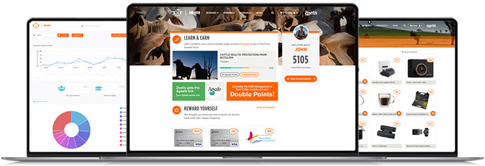 Screenshots of The Feed Reseller program